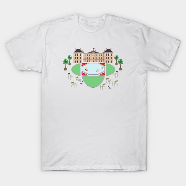 Jardin du Luxembourg T-Shirt by Jennifer Ladd